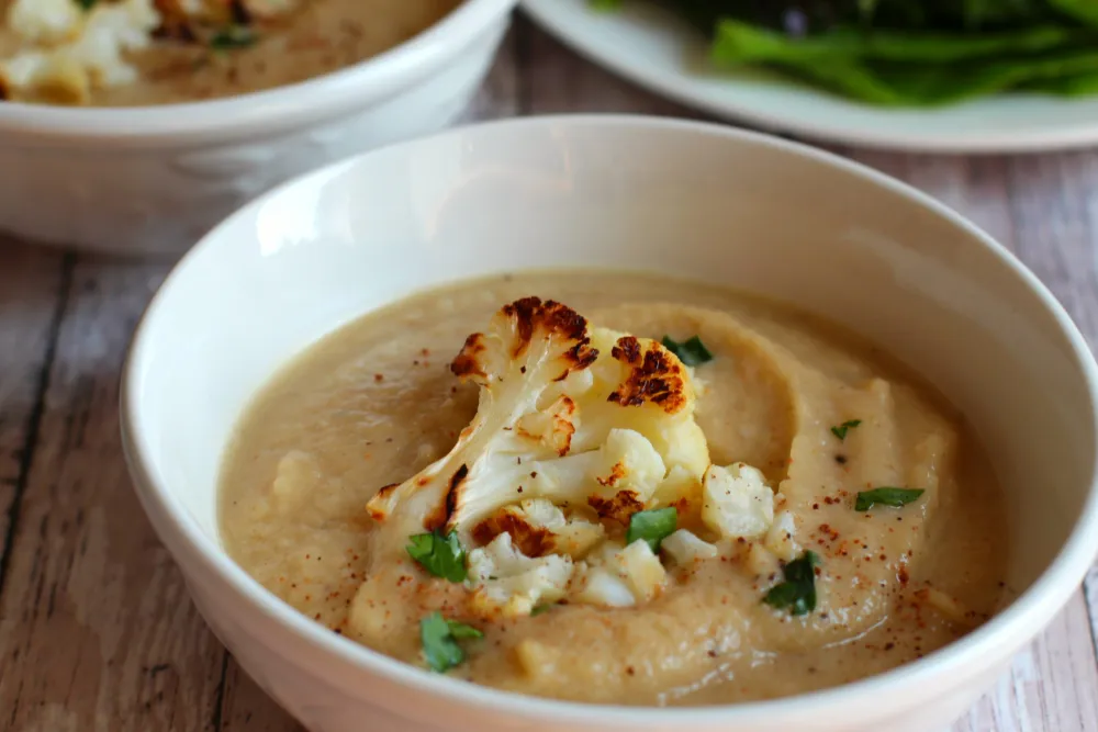 Creamy Roasted Cauliflower Soup