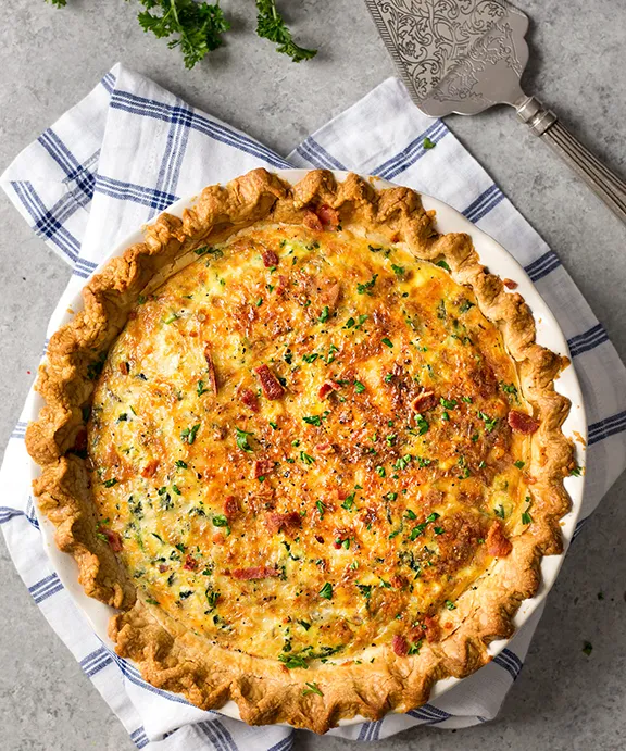 Quiche – Bacon and Spinach