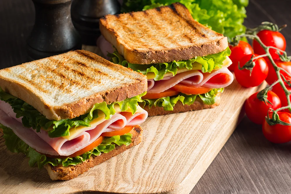 Mortadella + Ham Sandwich – Grilled